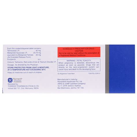 Telsar Beta 25 Tablet 10's Price, Uses, Side Effects, Composition ...