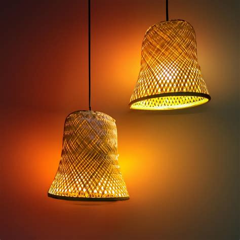 Buy Craftscape Bamboo Hanging Lamp | Bamboo Pendant Lamp | Boho ...