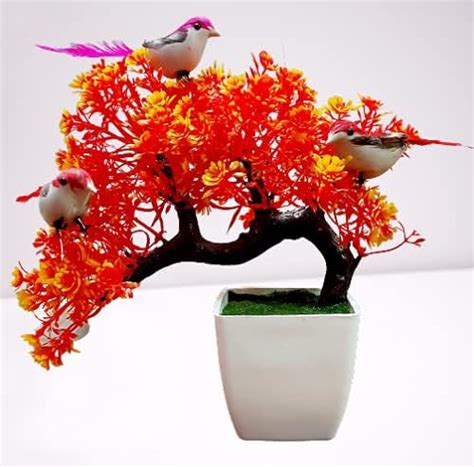 Buy Handybee® Artificial Bonsai Plant with LED Lights for Home office ...