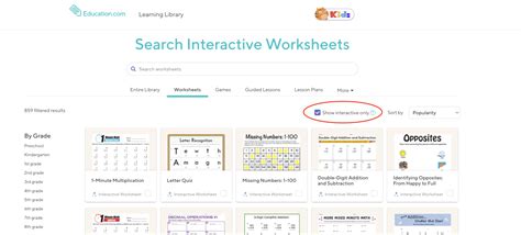 Free Interactive Worksheets 的图像结果