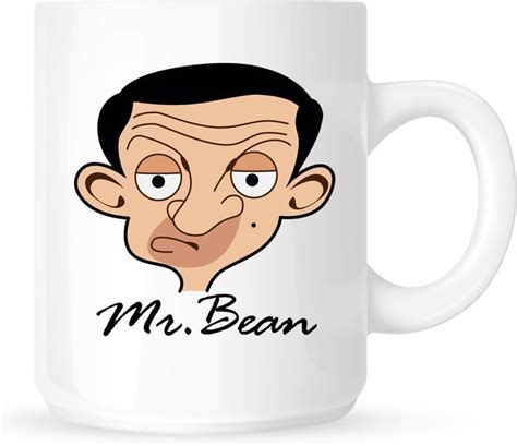 HUPPME Mr Bean Face White Ceramic Coffee Mug Price in India - Buy ...