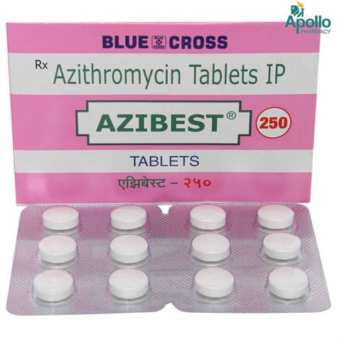 Azibest 250 mg Tablet 6's Price, Uses, Side Effects, Composition ...
