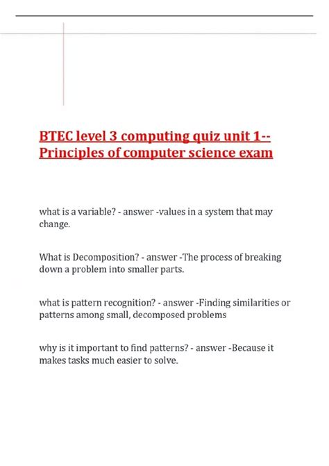 Image result for BTEC Computer Science Level 3