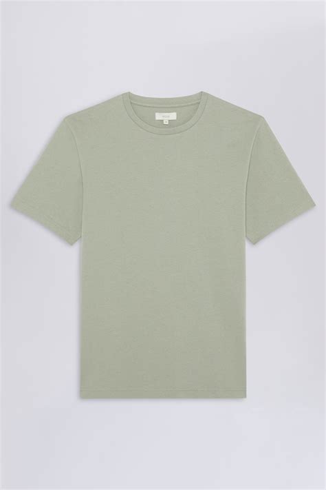Sage Green Crew Neck T-Shirt | Buy Online at Moss