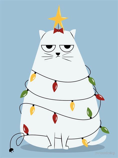 christmas cat illustration