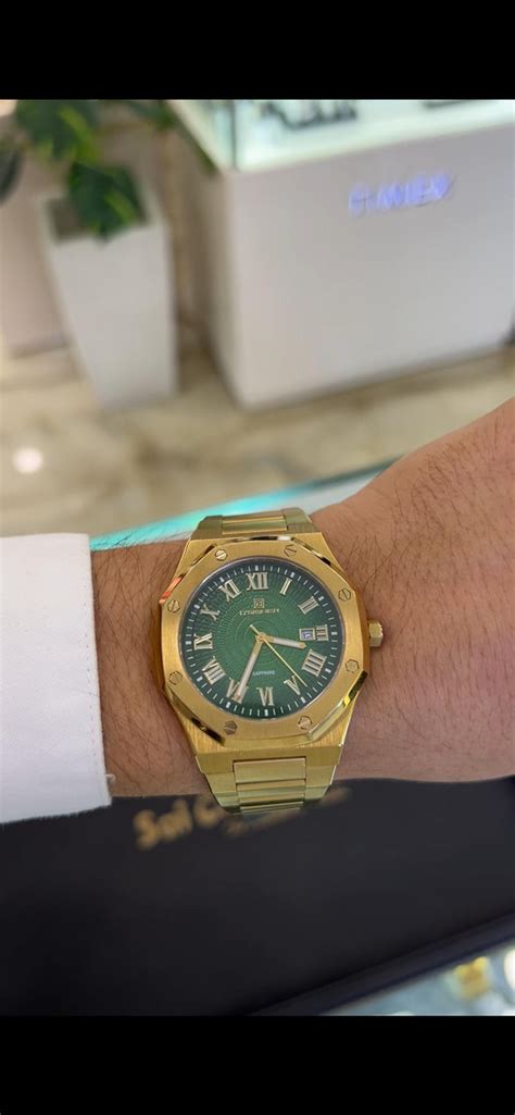 D'SIGNER Green Dial with Roman Number Astrological Watch for Men – Sai ...