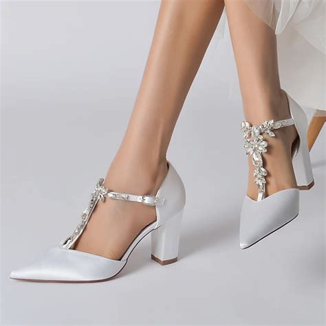 Damskie Buty ślubne Buty pumpy Buty ślubne Kryształ górski Masywny ...