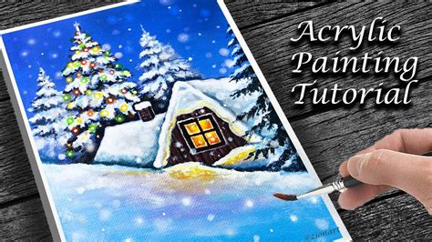 Image result for Easy Acrylic Winter Scene Tutorial