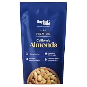 Beyond Food California Almond, 1Kg (500g x 2 Pack) – Premium Badam Nuts ...