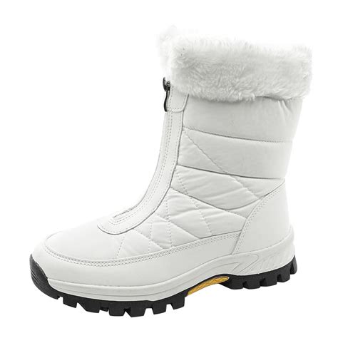 nsendm Female Shoes Adult Wide Width Snow Boots for Women plus Size ...