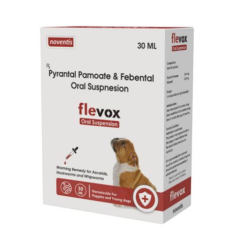 Flevox Oral Deworming Liquid for pups, 30 ml — Noventis Healthcare