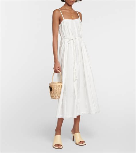 Ulla Johnson Leela cotton poplin midi dress Ulla Johnson