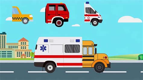 学习认识 救护车 消防车 校车 出租车等交通工具,亲子,早教,好看视频