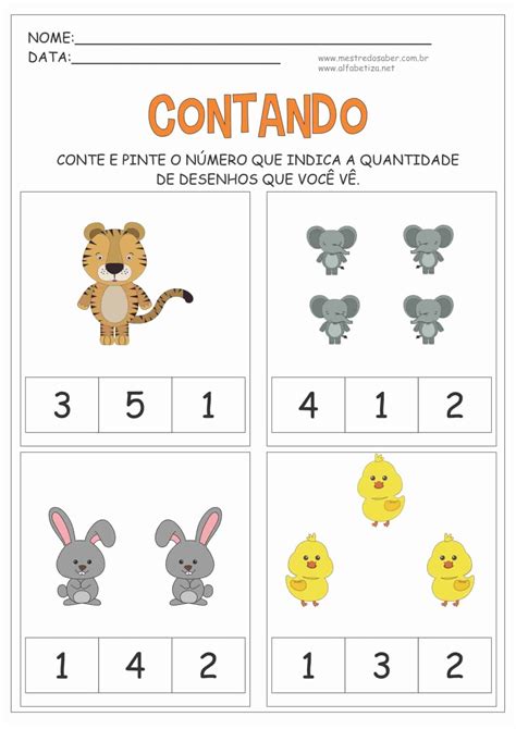 Atividades Para Educação Infantil 4 Anos Matematica - FDPLEARN