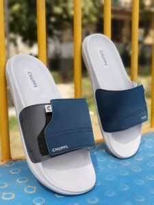 Chupps Men Craft Navy/Grey Men's Comfortable Slides & Flip Flop Slides ...