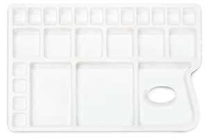 Buy Artifact Colour Mixing Ceramic Plate, White, Large Online at Low ...