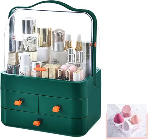 MAMMOTH Makeup Box Display with Drawers High Transparent Acrylic Cover ...