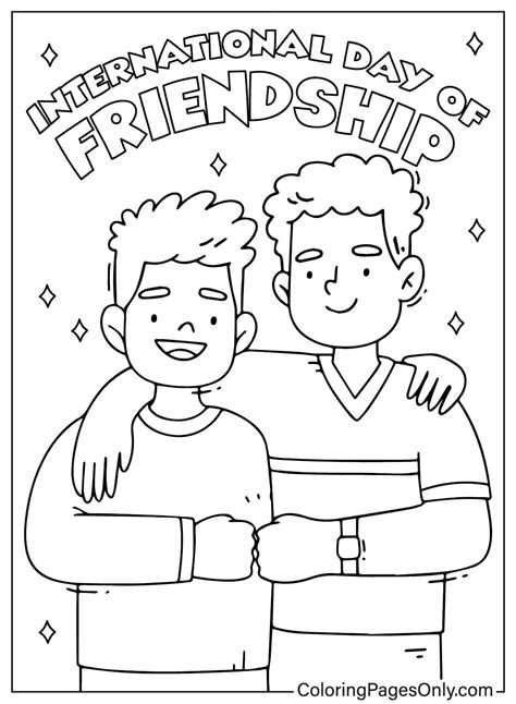 40+ Friendship Coloring Pages - Free Printable PDF & Online Coloring