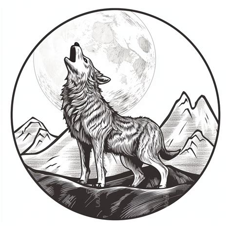 20 SVG Images, Howling Wolf SVG Silhouette Cut Out Design, Mountain ...