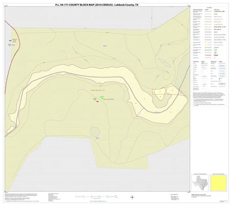 P.L. 94-171 County Block Map (2010 Census): Lubbock County, Inset K01 ...
