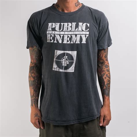 Vintage 80's Public Enemy T-Shirt - Mills Vintage USA