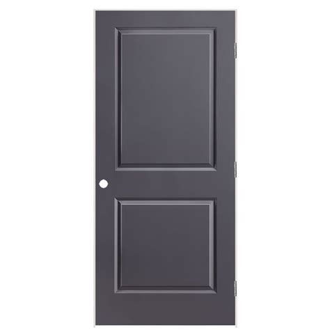 Masonite 36-in x 80-in Slate Solid Core 2-panel Left Hand Molded ...