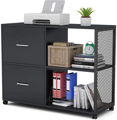 Buy Tribesigns 2-Drawer Wood File Cabinet with Lock, Mobile Lateral ...