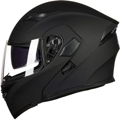 Buy ILM Motorcycle Dual Visor Flip up Modular Full Face Helmet DOT 6 ...