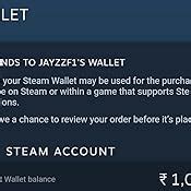 INR 1000 Steam Wallet Code (Digital Code- Email Delivery within 2 hours ...