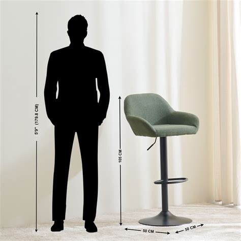 Buy Solace Bar Chair - Green from Home Centre at just INR 7499.0