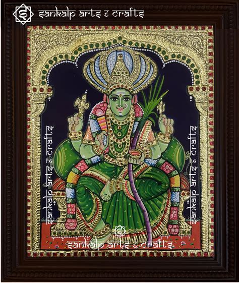 Pachai Amman Tanjore Painting – SANKALP ARTS & CRAFTS