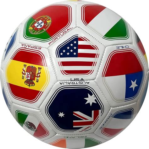 Country Flags Soccer Ball Size 3, World Cup Ball, World Club National ...