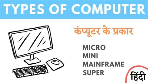 कंप्यूटर के प्रकार - Types of computer in hindi - MrGyani