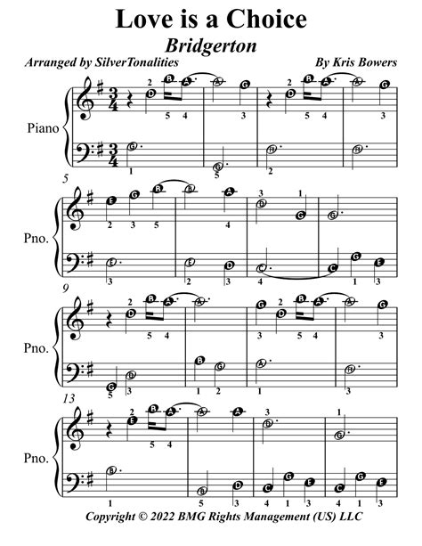 Love Is A Choice (arr. Silver Tonalities) by Kris Bowers Sheet Music ...