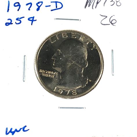 1978-D Washington Quarter*High Grade*Luster | Property Room