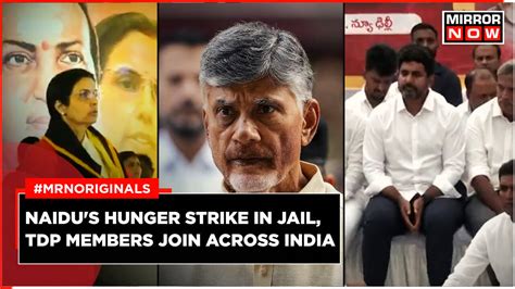 Chandrababu Naidu Starts Hunger Strike in Jail, TDP Workers Support ...