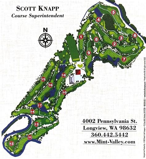 Course Map - Mint Valley Golf Course