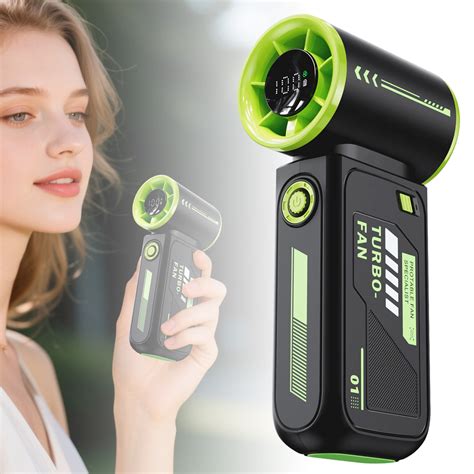 XZYYR Portable Rechargeable Handheld Fan With Powerful Airflow For ...