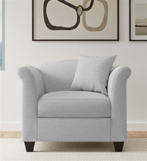Buy Kimber 1 Seater Fabric Sofa - Lit Grey | Febonic Living