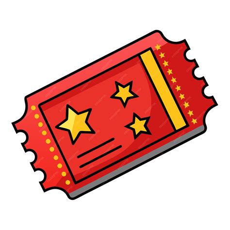 Red raffle ticket clipart vector art and illustration | Premium AI ...