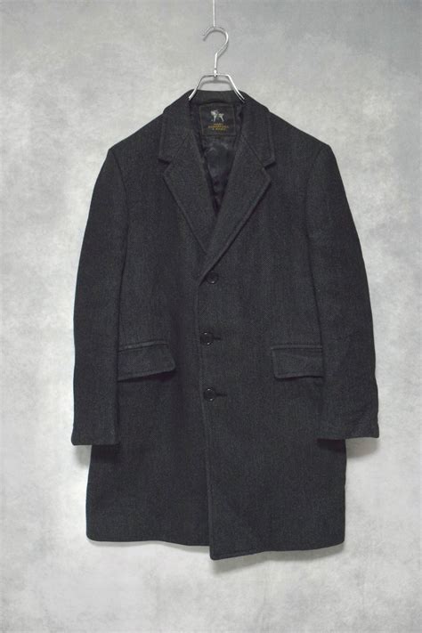 60s herringbone wool chesterfield coat / size M | " YEAH " used ...