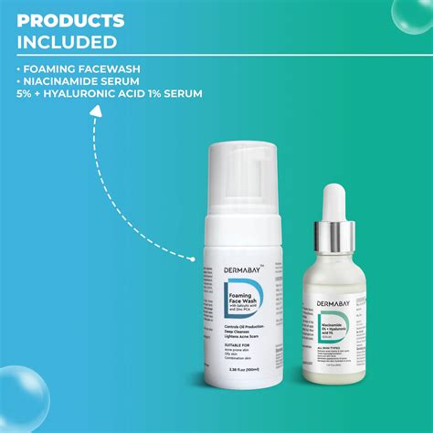 Anti Acne Combo | Foaming Facewash With Salicylic Acid Niacinamide Serum