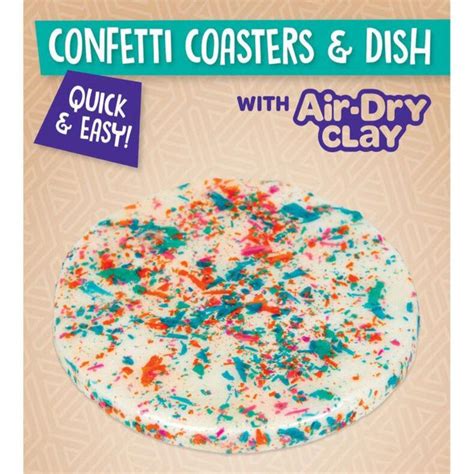 Crayola Craft Confetti Coasters & Dish Craft Kit — Toycra