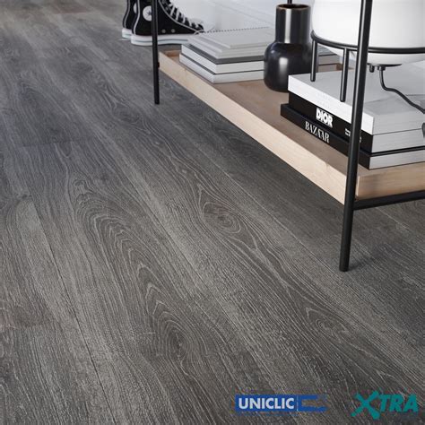 Xtra Step Dark Grey 12mm AC4 Laminate Flooring Planks - 1...