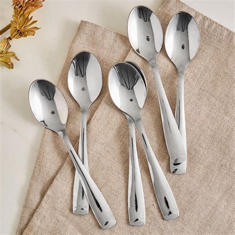 Buy Glister Dune Set of 6 Stainless Steel Teaspoons from Home Centre at ...
