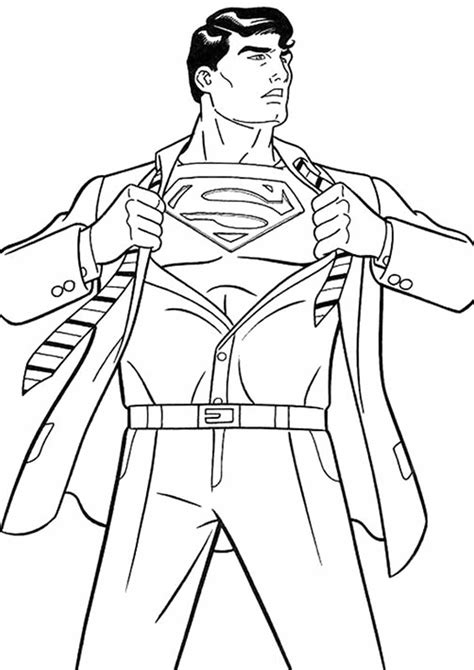 Free & Easy To Print Superman Coloring Pages - Tulamama