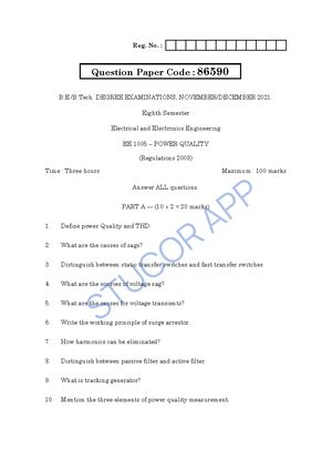 EE3013 Final Exam: Controller Design & Stability Analysis in SMPS ...