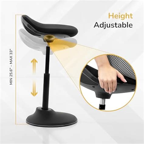 Mount-It! Ergonomic Sit Stand Stool, Height India | Ubuy