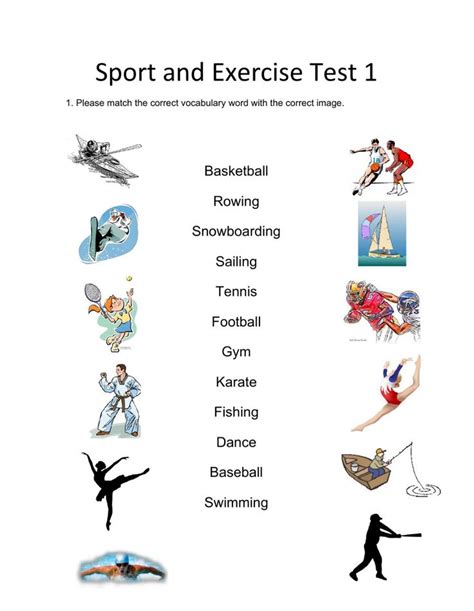 Type of Exercise Worksheet 的图像结果
