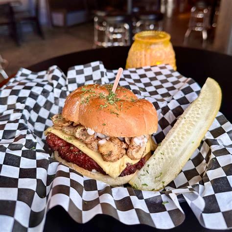 Vegan Mushroom Swiss Burger at Georgetown Liquor Company in Seattle, WA ...